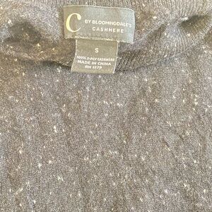 Bloomingdale's Charcoal Cashmere Crewneck Sweater